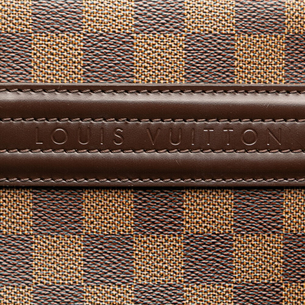 LOUIS VUITTON Authentic Brown Damier Leather Tote Bag - Picture 8 of 10